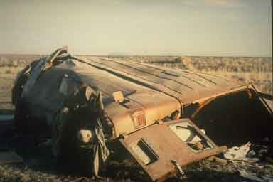 Van wreck, EE Utah Highway