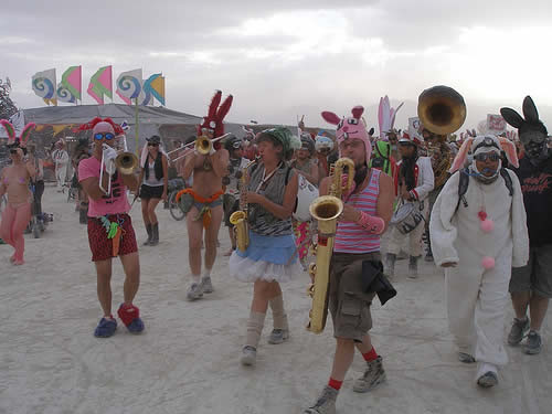 burning man 2007 Billion Bunny March EE