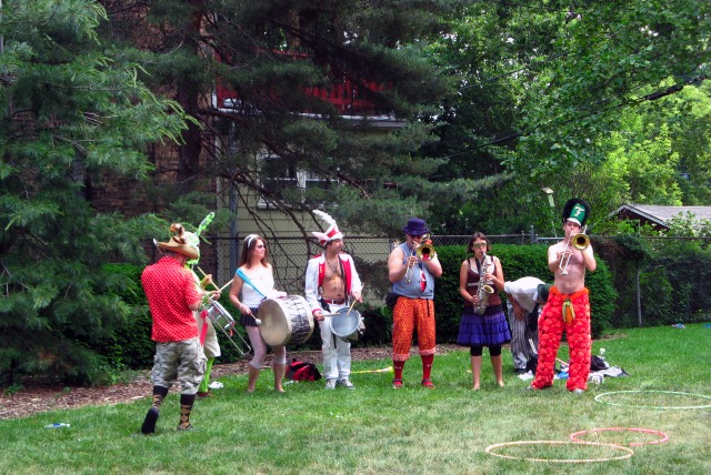 marching band chicago decomp burning man party 2007