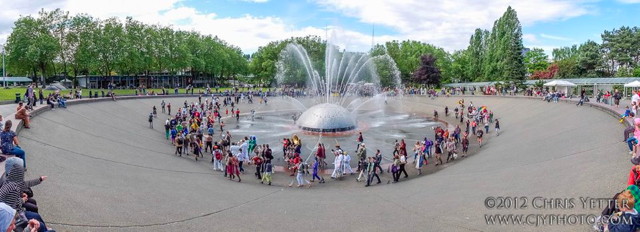 honk west fountain, 2012 procession